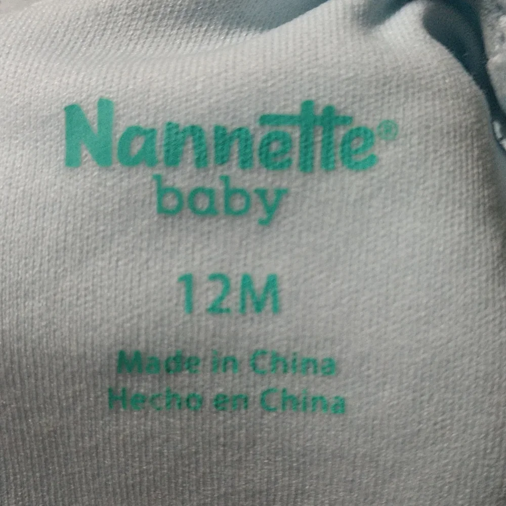 Nannette Baby Dress Beautiful Baby Blue Size 12 Months - Picture 6 of 10